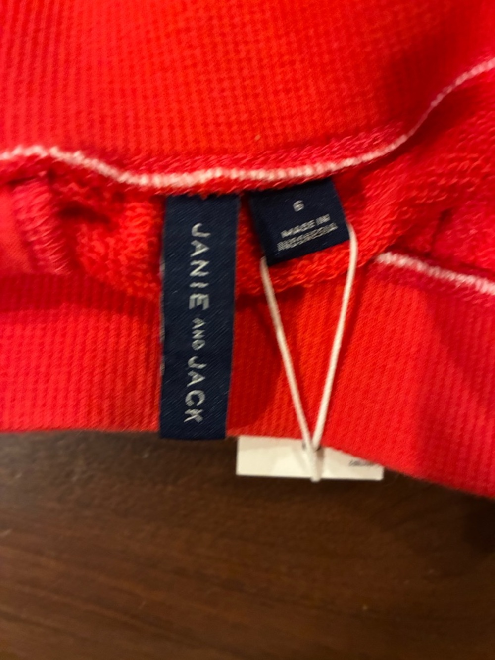 Janie and Jack Terry  Fire Engine Red Drawstring Shorts - Picture 5 of 8